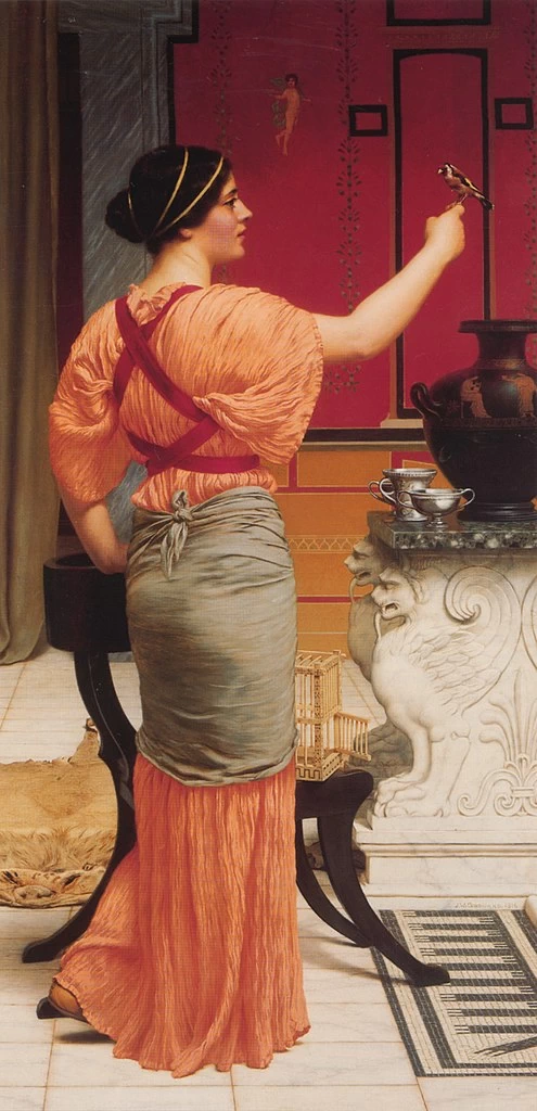 Lesbia con il suo passero, 1916